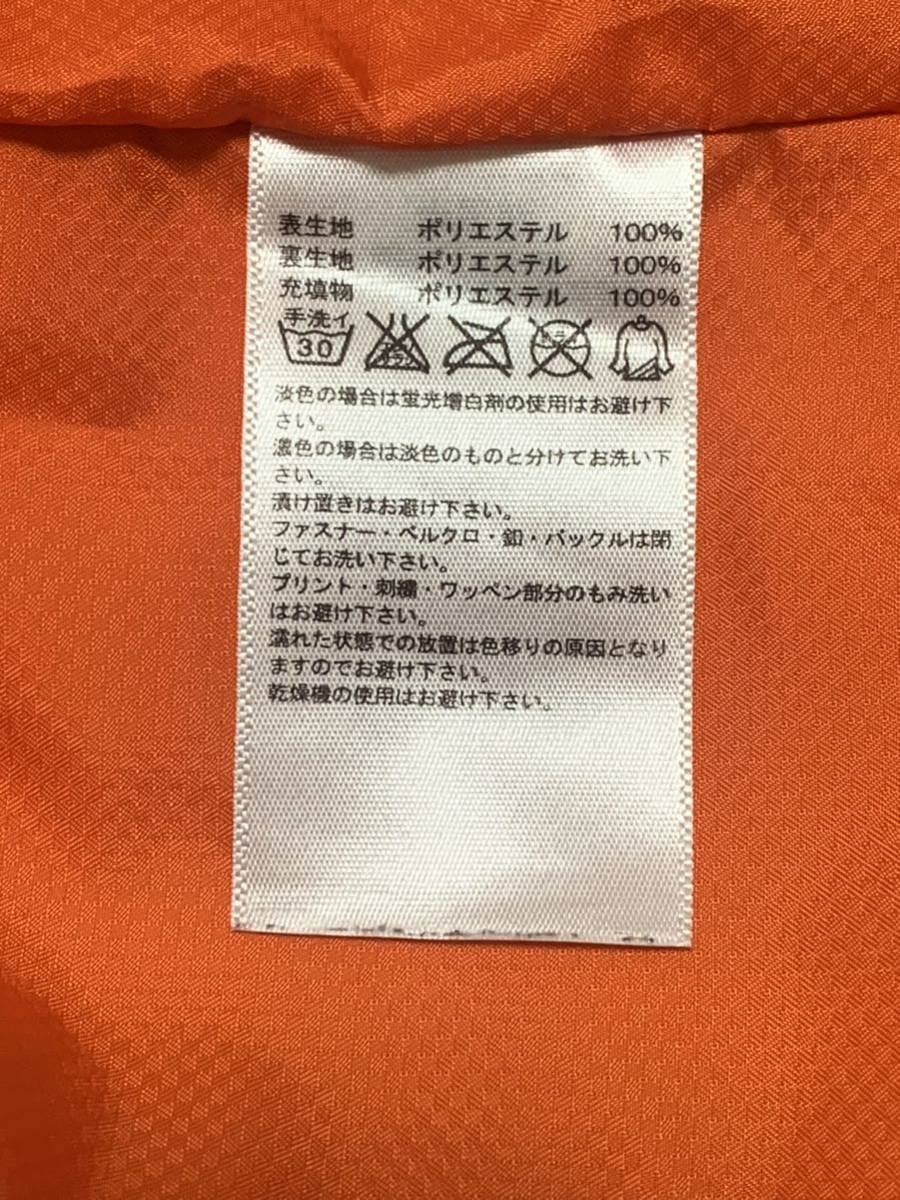 【送料無料 値下げ交渉歓迎】アディダス フランスオリンピックマルセイユ 中綿入キルティングジャケット L オレンジ 古着 サッカージャージの画像5