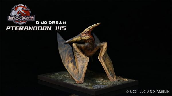 DINO DREAM 1/15 サイズ プテラノドン 翼竜 恐竜 24.4cm級 フィギュア 樹脂 プラモデル 大人のおもちゃ 模型 スタチュー 完成品 台座付き_画像4