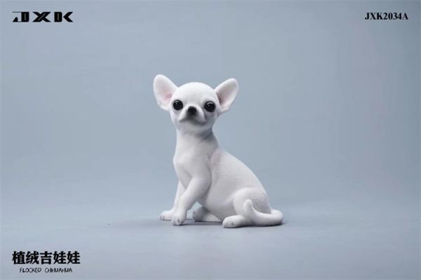 JXK チワワ 可愛い 犬 動物 リアル フィギュアPVC プラモデル 大人のおもちゃ 模型 6cm級 スタチュー 犬好き 誕生日 プレゼント 置物 2034Aの画像1