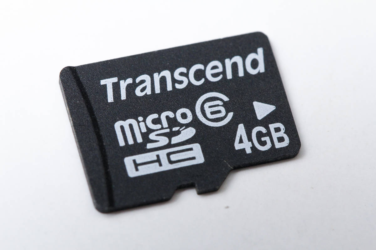 4GB microSDHC カード　Transcend_画像1