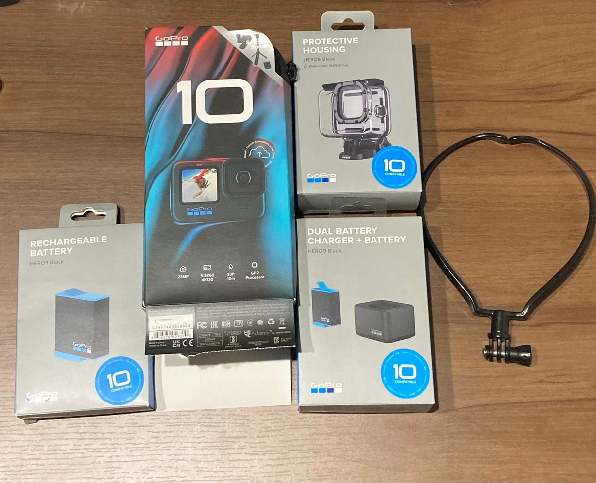 GoPro Hero 10 純正アクセサリー付 micro SDカード付 GoPro BLACK