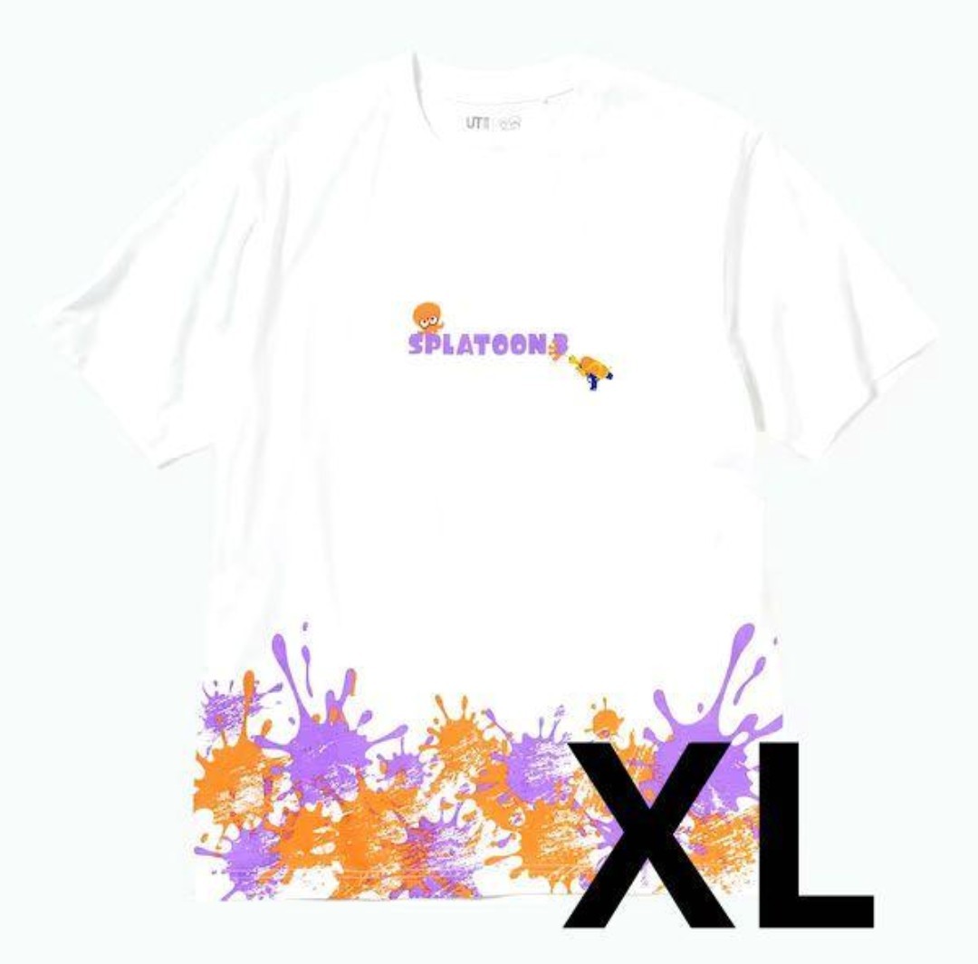 ユニクロ スプラトゥーン3 ホワイト 白 Tシャツ UT XLサイズ_画像1