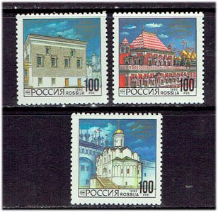 ロシア 1993年 歴史的建物切手セット_画像1