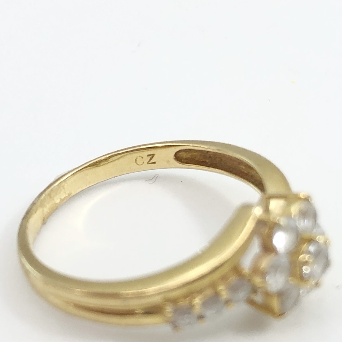 K18 リング 指輪 総重量 約2.2g 約12.5号 18金 18K ゴールド GOLD 花 フラワー モチーフ 貴金属 刻印 レディース アクセサリー_画像5