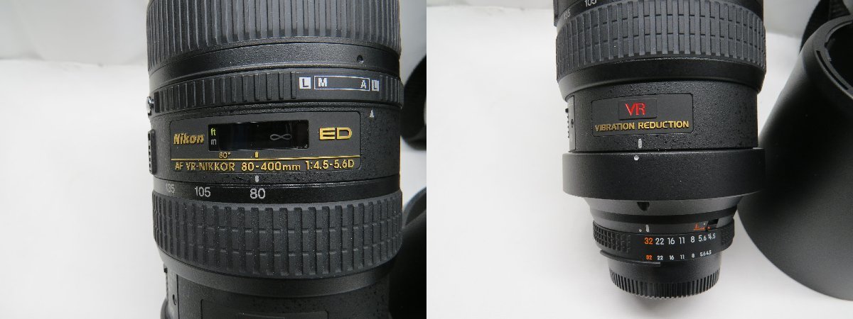 【中古】Nikon ニコン AI AF VR Zoom-Nikkor 80-400mm f/4.5-5.6D ED レンズ 動作確認済（大）_画像2