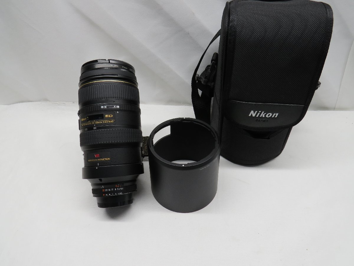 【中古】Nikon ニコン AI AF VR Zoom-Nikkor 80-400mm f/4.5-5.6D ED レンズ 動作確認済（大）_画像1