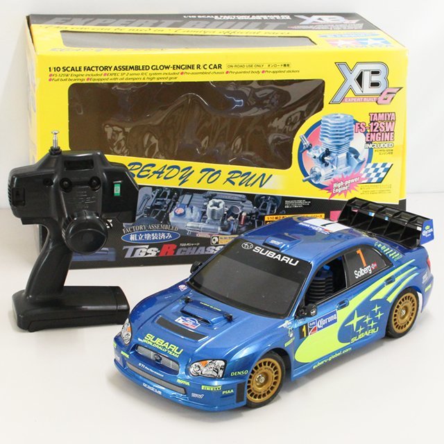 { used } Tamiya 1/10 engine RC car series *XBG Subaru Impreza WRC 2004 construction painted operation no check with defect ( west )