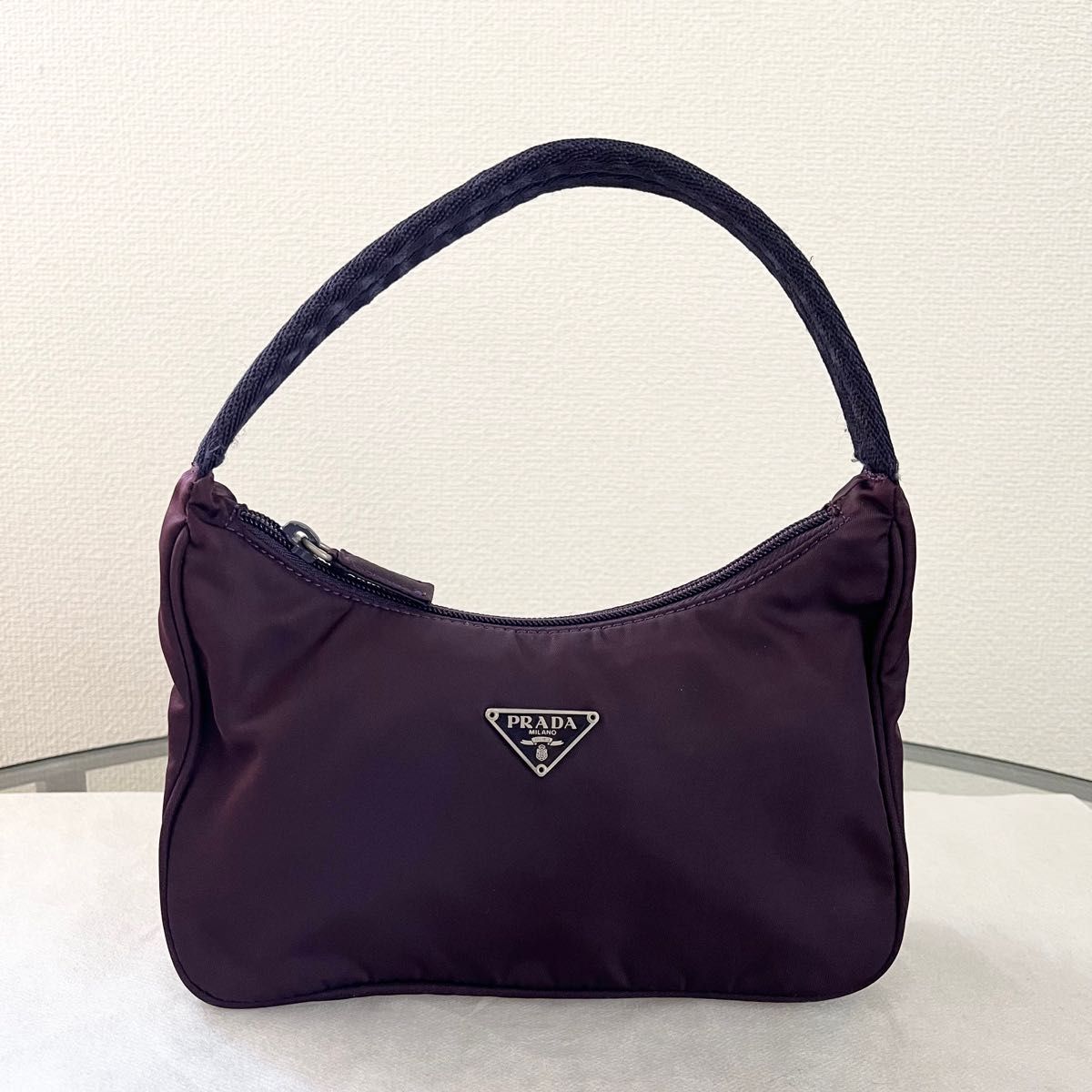 PRADA ミニハンドバッグ アクセサリーポーチ ナイロン|Yahoo!フリマ