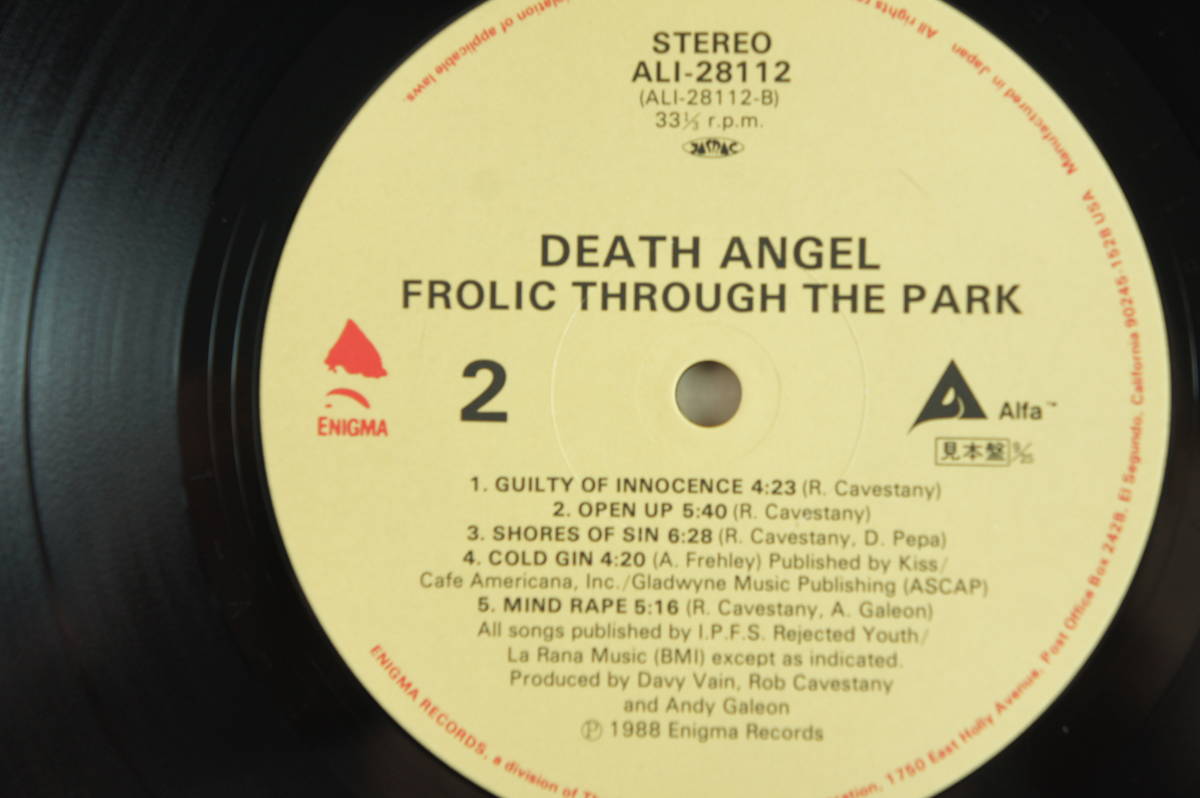 ★帯付★ 見本盤 美盤  Death Angel デス・エンジェル Frolic Through the Park フローリック・スルー・ザ・パーク ALI-28112 の画像8