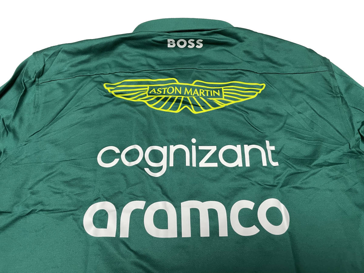 アストンマーティンF1 2023支給品 チーム上層部用 長袖ピットシャツ 40 ノンアルコール版 新品  非売品 HUGO BOSS アロンソの画像5