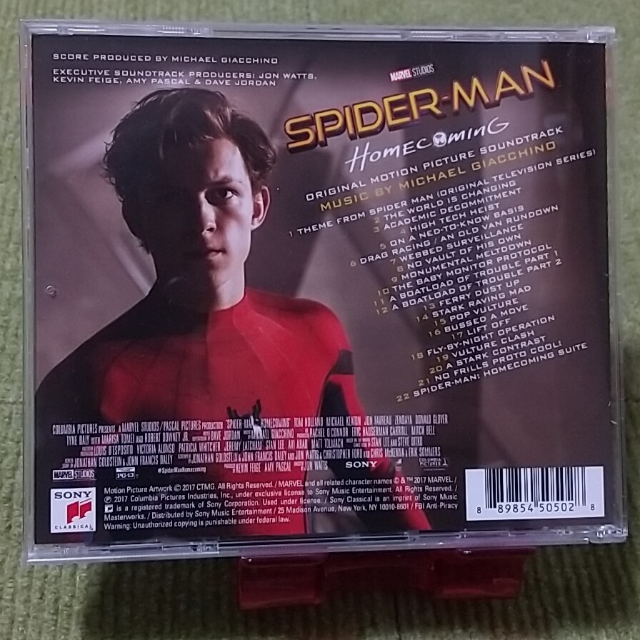 【名盤！】SPIDER MAN HOMECOMING スパイダーマンホームカミング サウンドトラック サントラ CDアルバム 映画 MICHAEL GIACCHINO _画像3