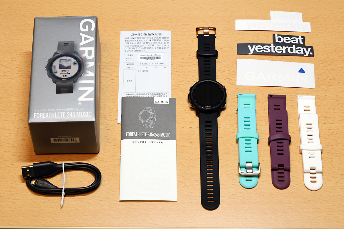 Sản phẩm ガーミン GARMIN ForeAthlete 245 Music Black Redガーミン