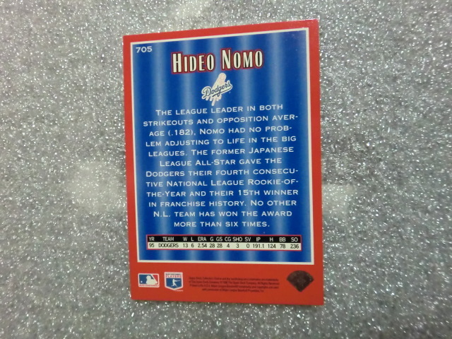 UPPERDECK 1996 AWARD WINNER No.705 野茂英雄 HIDEO NOMO _画像2