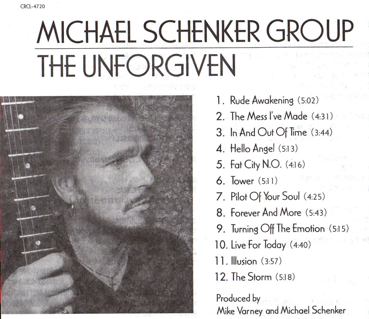 ♪廃盤≪国内盤帯付CD≫MICHAEL SCHENKER GROUP(マイケル・シェンカー・グループ/M.S.G)/The Unforgiven♪UFO♪McAULEY SCHENKER GROUP♪_収録曲目