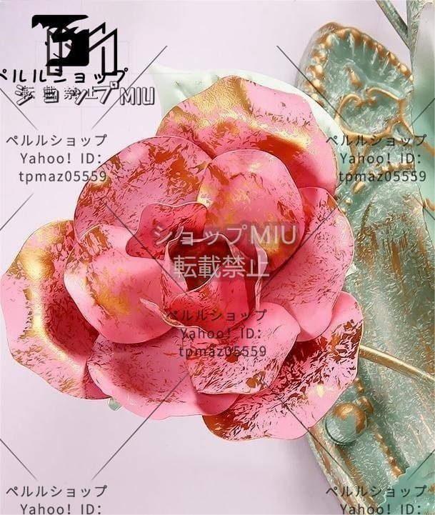 ☆可愛いアンティーク調・1灯薔薇シャンデリア左 壁 ブラケットライト-