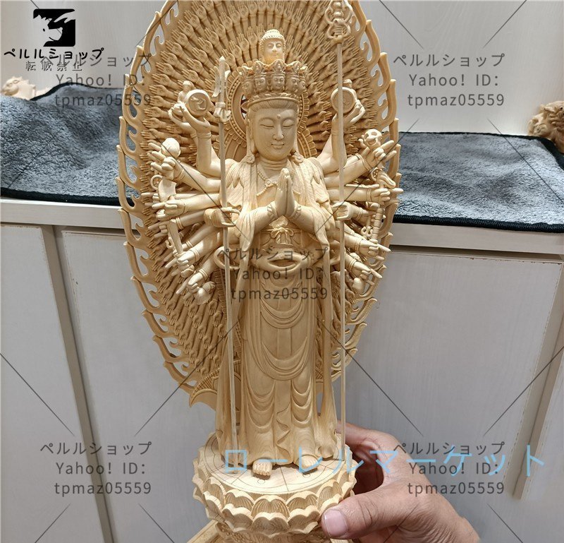 極上品 馬頭観音 供養品 木彫仏像 稀少珍品 商売繁盛 精密細工 仏教