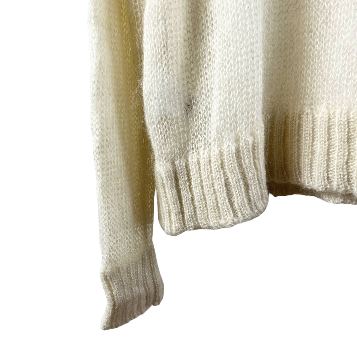 JILSANDER(ジルサンダー) Back Print Inner Tshirt Longsleeve Knit Sweater (beige)