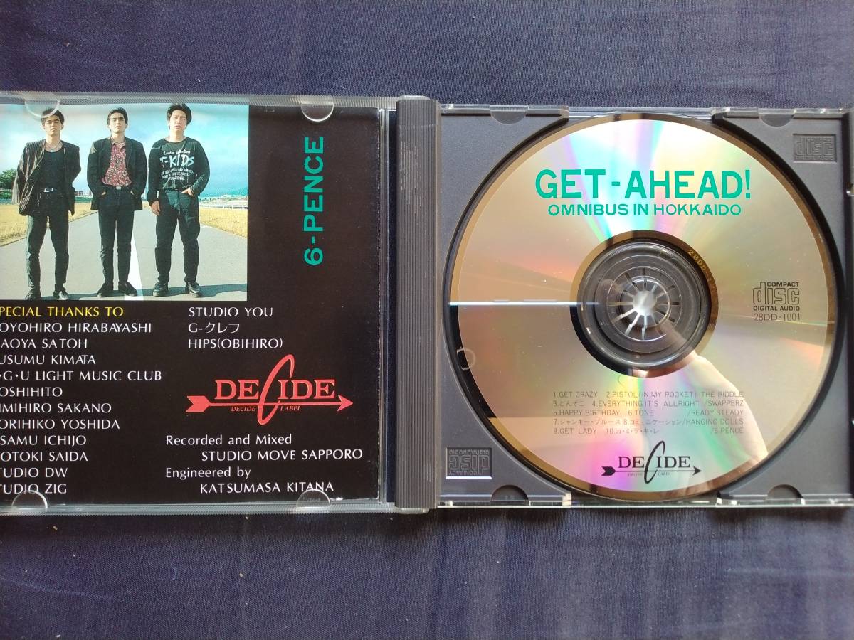 CD GET-AHEAD! OMUNIBUS IN HOKKAIDO 28DD-1001 THE RIDDLE SWAPPERZ READY STEADY HANGING DOLLS 6-PENCE ゲット・アヘッド 6ペンス_画像4