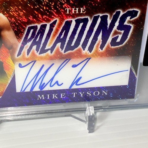 【5枚限定】2023 Leaf Vibrance マイク・ タイソン 直筆サインカード The Paladins Shimmer Mike Tyson 3/5_画像2