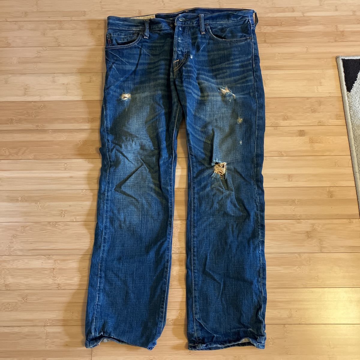 中古　W32アバクロNo.836514 ブーツカットダメージ加工 Abercrombie&fitch_画像1