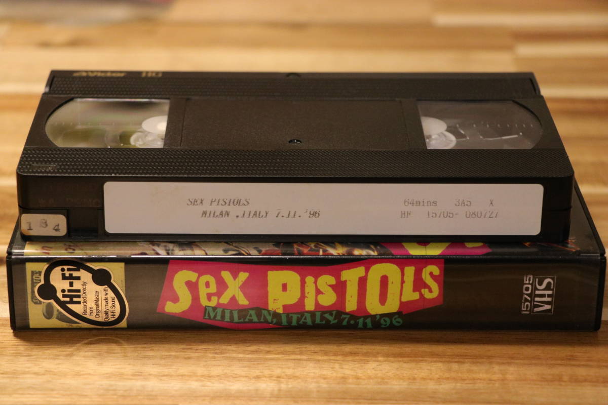 VHS SEX PISTOLS MILAN ITALY 7.11 1996 ライヴ ビデオテープ セックスピストルズ_画像3