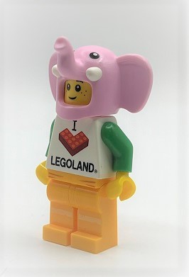 即決　新品　未使用　レゴ　LEGO　ミニフィグ　ミニフィギュア　エレファント　ゾウの被り物の男の子　ピンクのゾウ_画像2