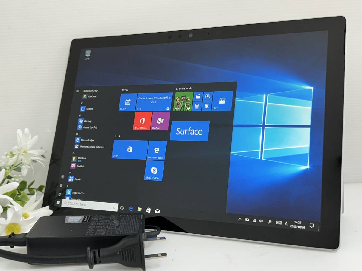 【良品 SIMフリー】Microsoft Surface Pro 5 model:1807『Core i5(7300U) 2.6Ghz/RAM:8GB/SSD:256GB』12.3インチ LTE対応 Win10 動作品_画像1