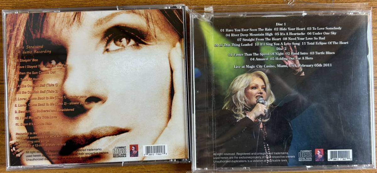 LIVE＋Rare【未使用】Madonna/B.tyler/Streisand/W.Houston/Bjork/Olivia/Muldaur/Aretha/N.Jones１０種１６CD_画像4