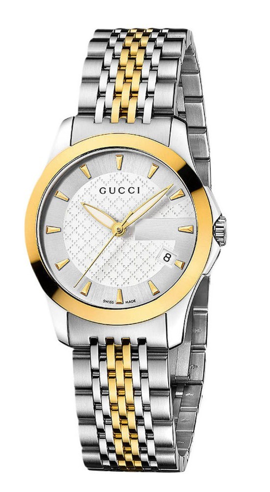 新品未使用　グッチ　GUCCIGタイムレス　腕時計　レディース　ゴールド　YA126511　ディアマンテパターン