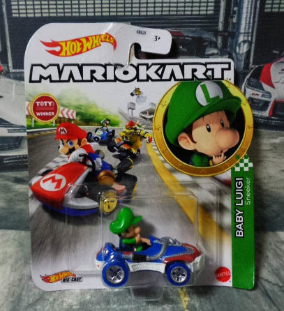 ホットウィール マリオカート ベビー ルイージ　HOTWHEELS MARIOKART BABY LUIGI カード傷み（写真ご参照）　///(045)_画像1