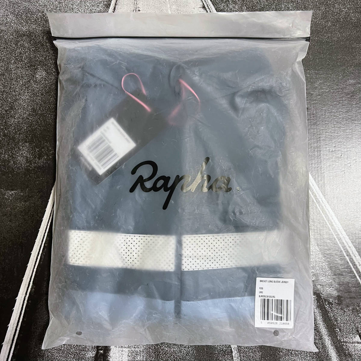 新品 Rapha Men's Brevet Long Sleeve Jersey Lサイズ ブルー/グレーブルー ラファ メンズ ブルベ ロングスリーブ ジャージ 長袖_画像7