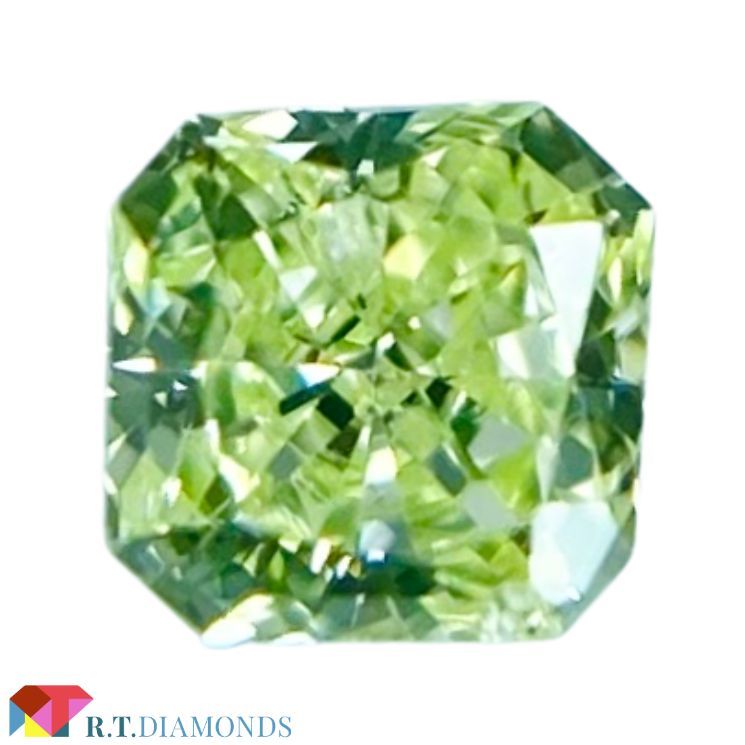 ダイヤモンド FANCY YELLOW GREEN 0.084ct SQ/RT2277/CGL