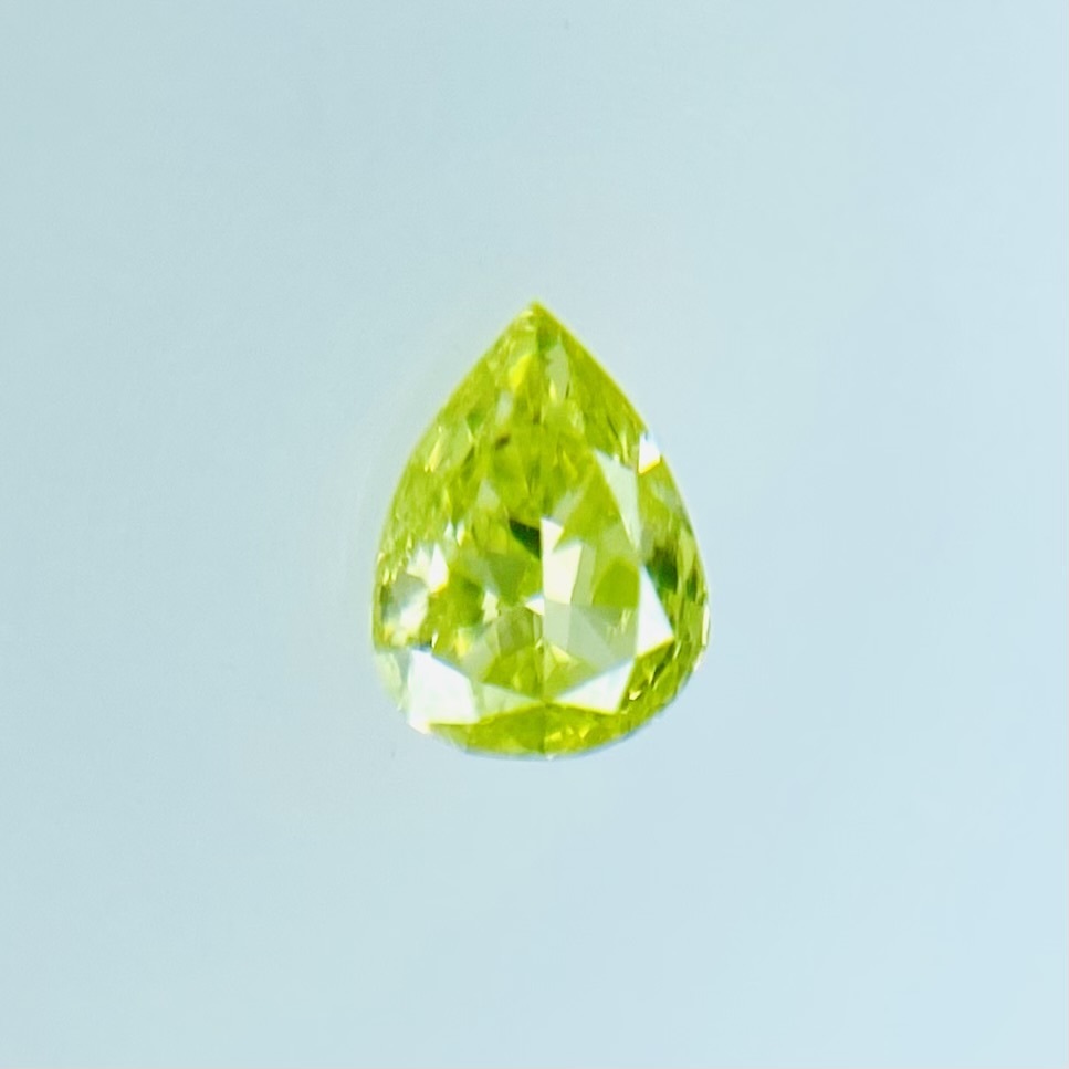 ダイヤモンド FANCY INTENSE YELLOW GREEN 0.075ct PS/RT2205/CGL