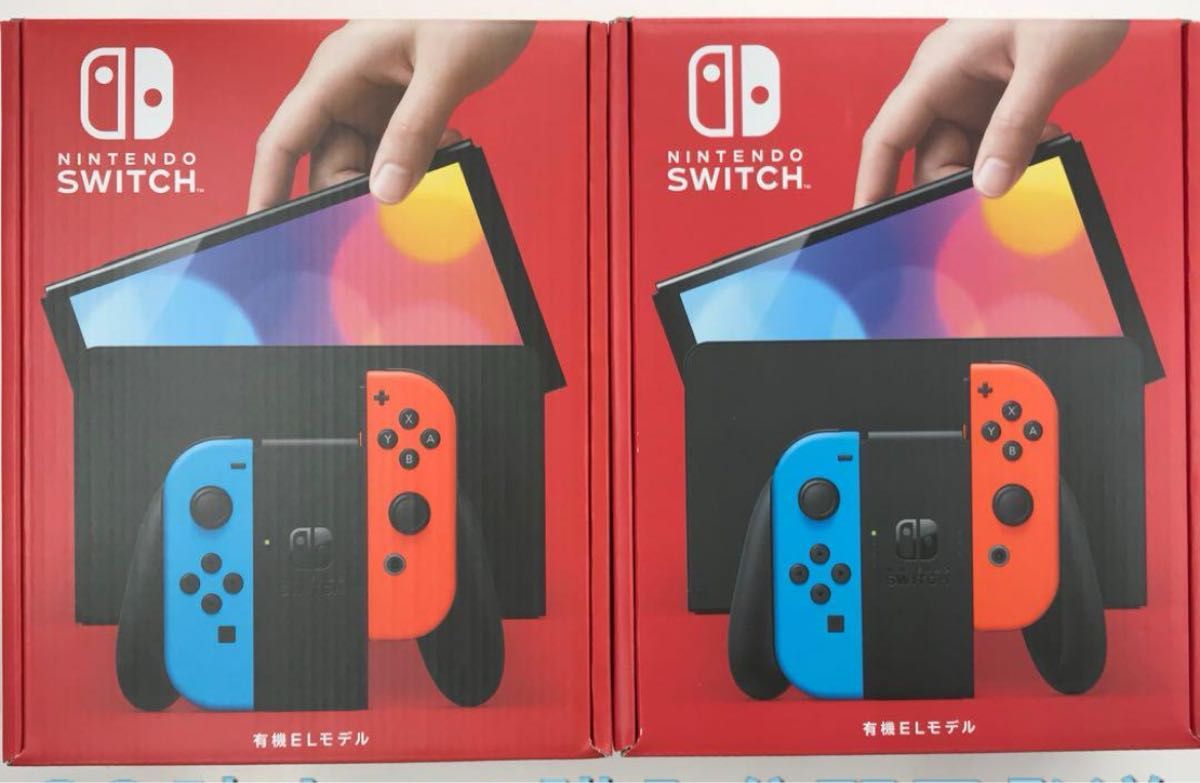 新品未開封 Nintendo Switch 有機ELモデル ネオン ブルー2台