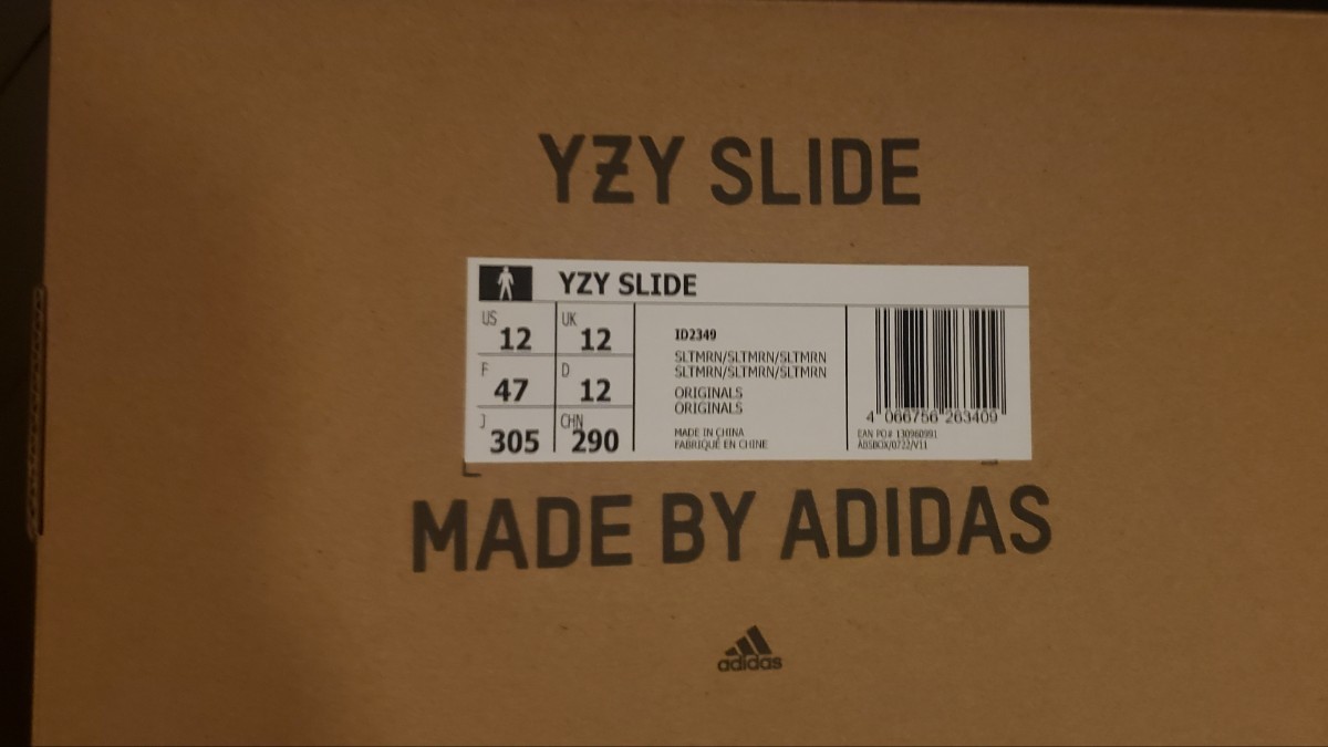【新品未使用】adidas YEEZY SLIDE SLATE MARINE ID2349　US12 30.5cm_画像6