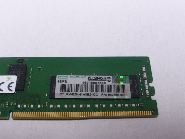 メモリ サーバーパソコン用 1.20V SK hynix PC4-21300V(DDR4-2666V) ECC Registered 16GB 起動確認済です HMA82GR7AFR8N_画像3