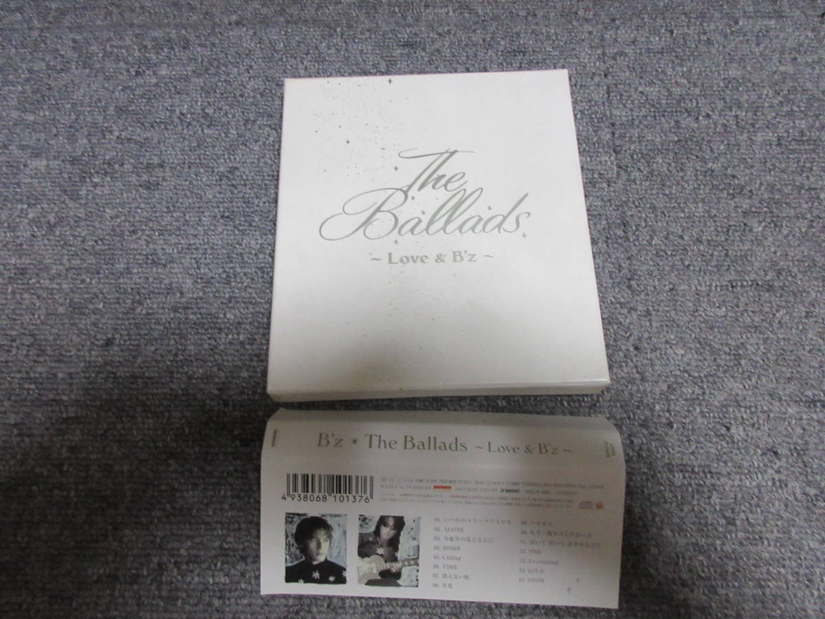 CD B’z The Ballads Love & B’z バラード ベスト盤 いつかのメリークリスマス ALONE 今夜月の見える丘に もう一度キスしたかった 美品_画像1