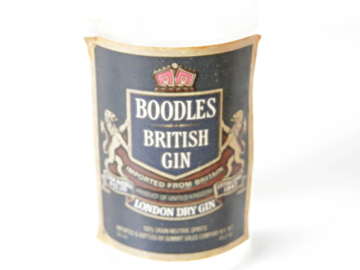 【古酒】BOODLES BRITISHU GIN ブードルス ブリティッシュ ジン 50ml 45.2% ミニボトル