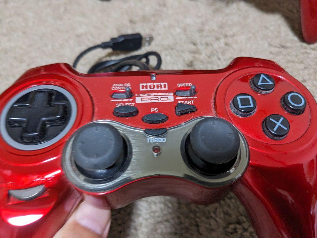 PS3 полосный . контроллер Horipad 3 Pro красный 
