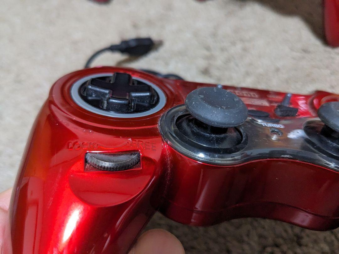 PS3 полосный . контроллер Horipad 3 Pro красный 