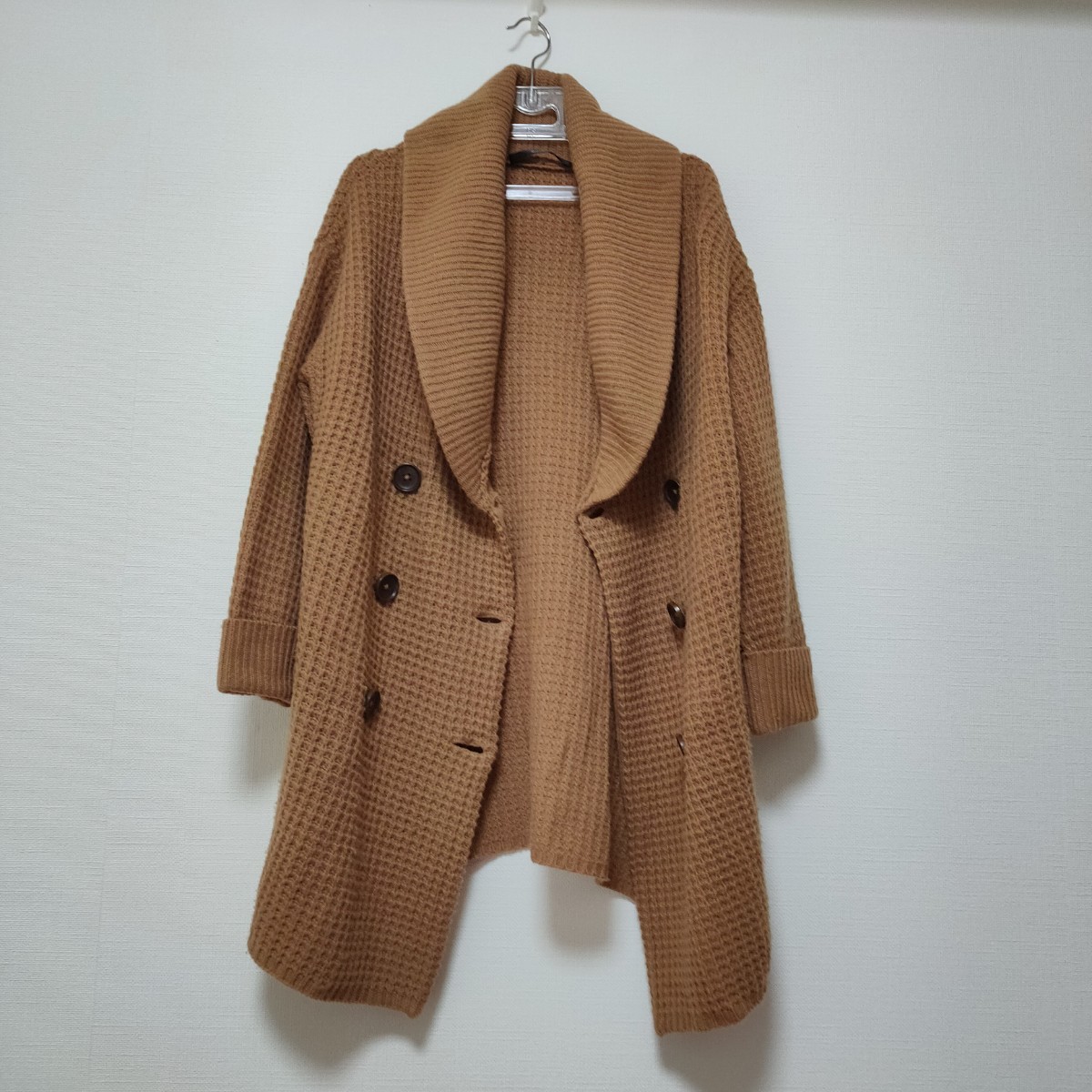  прекрасный товар Banner Barrett шаль цвет вязаный пальто шерсть Blend длинный кардиган Brown 38