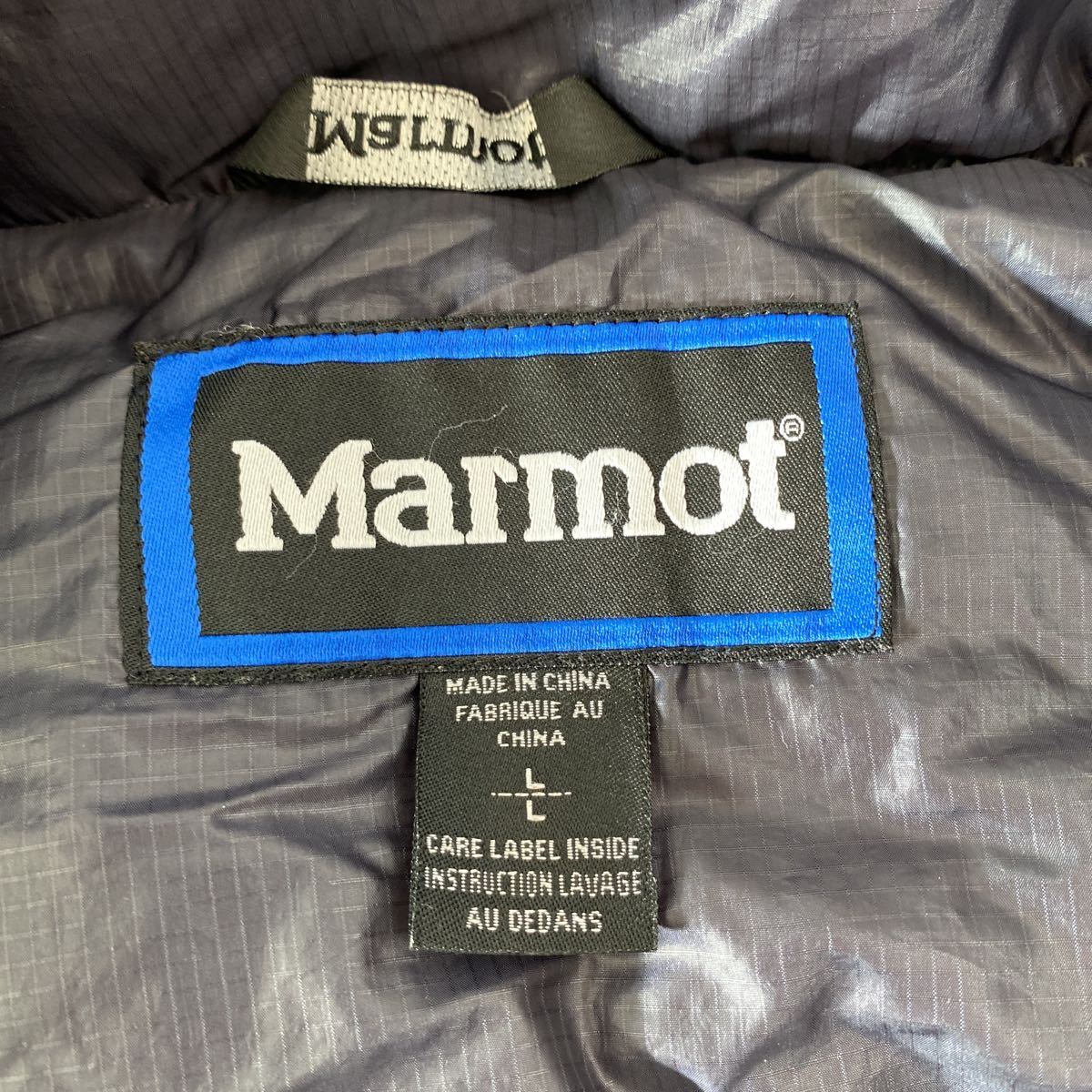 Marmot マーモット ダウンジャケット ネイビー系 Lサイズ_画像8