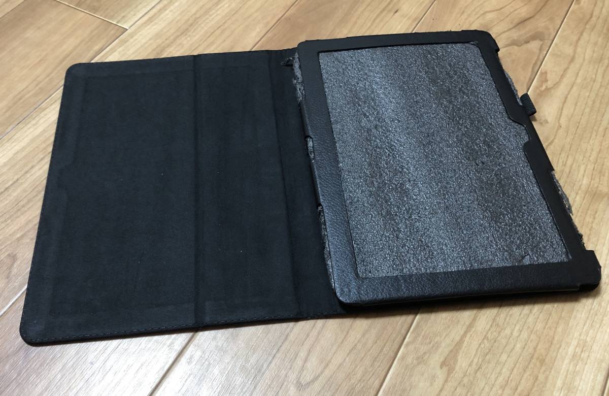 ZenPad 10 Z300CL Z300C Z300M ケース カバー レザー スタンド ゼンパッド 【 ブラック 黒 black 】C44_画像4
