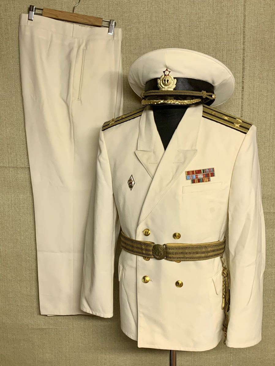 希少品 ソ連軍 M69 海軍 技術大佐 夏季用 礼服セット ソ連海軍 ソビエト軍 ロシア軍 パレード服 礼装 サマー セレモニー ドレス 儀仗服の画像1