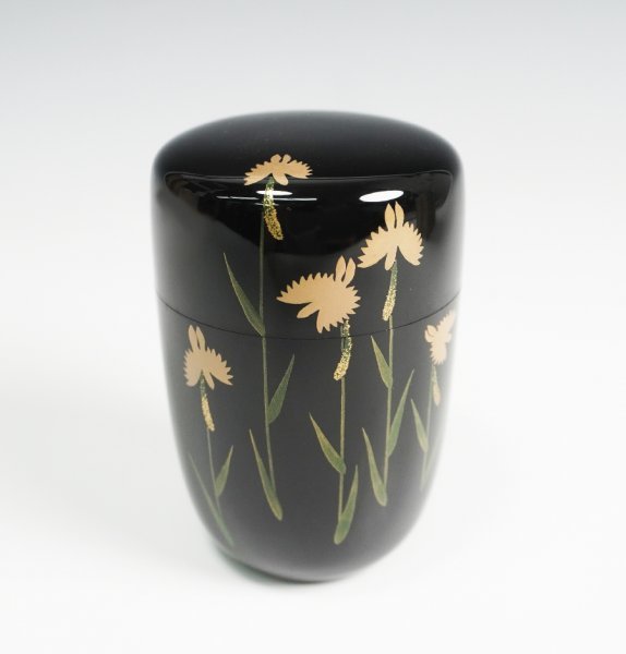 加賀蒔絵師 田中宗凌 作 鷺草長棗 共箱 茶道具 保証品(棗)|売買された