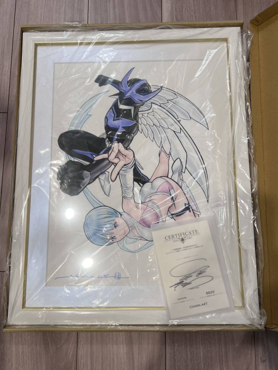 桂正和 キャラクターデザインの世界展 A3キャラファイングラフ 直筆