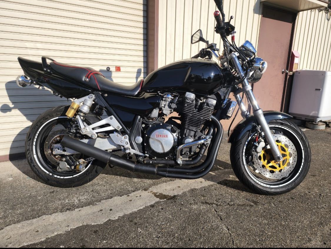 大阪堺発 XJR 1200 4KG 外装塗りたて ショート管付 検索 XJR1300 CB1300 単車 CB XJR400 CB400 機関良好 調子良好 ヤマハ YAMAHA _画像1