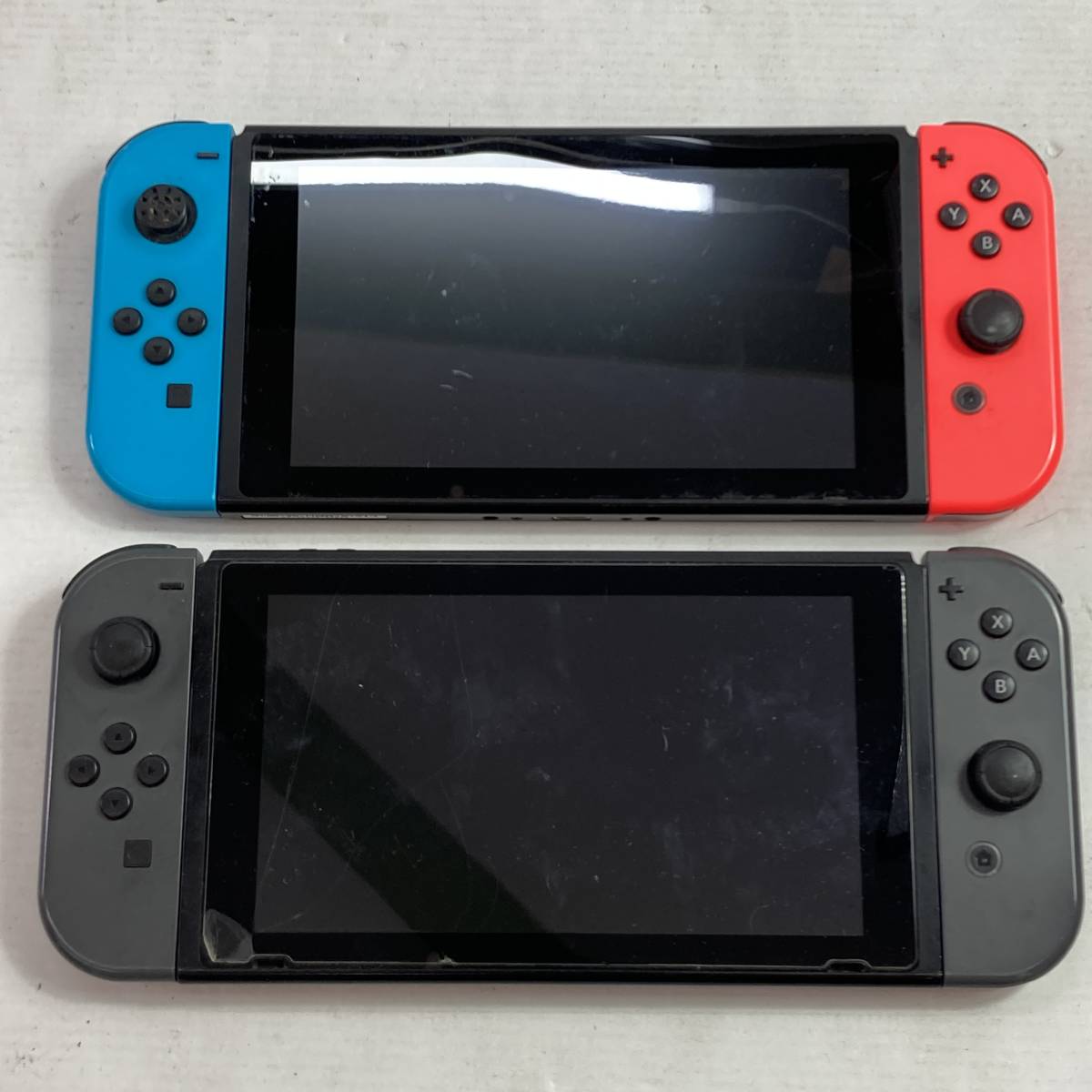 21654)〓【1円～】Nintendo Switch ジャンク品2台まとめ HAC-001/旧型