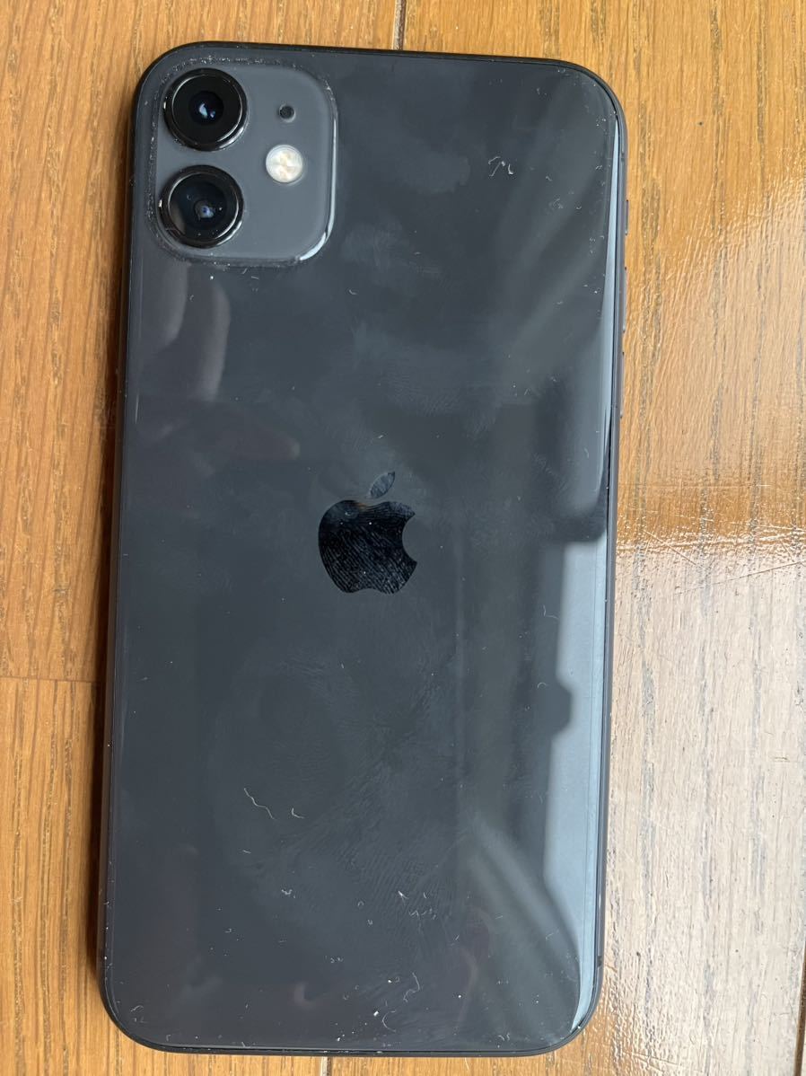 同梱不可】 美品iPhone11 64GB ブラック 完動品 SIMフリー パッテリー