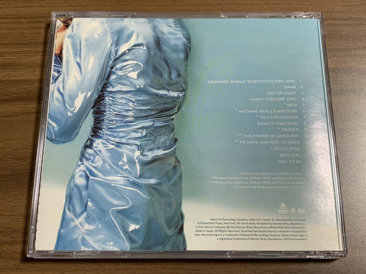 #4/美品/帯付き/MADONNA(マドンナ) Ray Of Light / 98年盤CD 全14曲収録_画像3